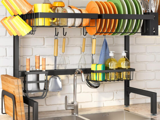 Amazon is selling an over-the-sink drying rack for only , that's 'a huge space saver'