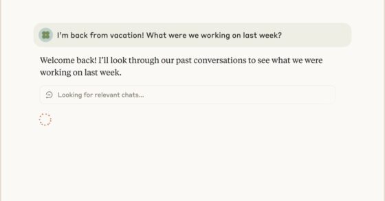 Anthropic’s Claude chatbot can now remember your past conversations