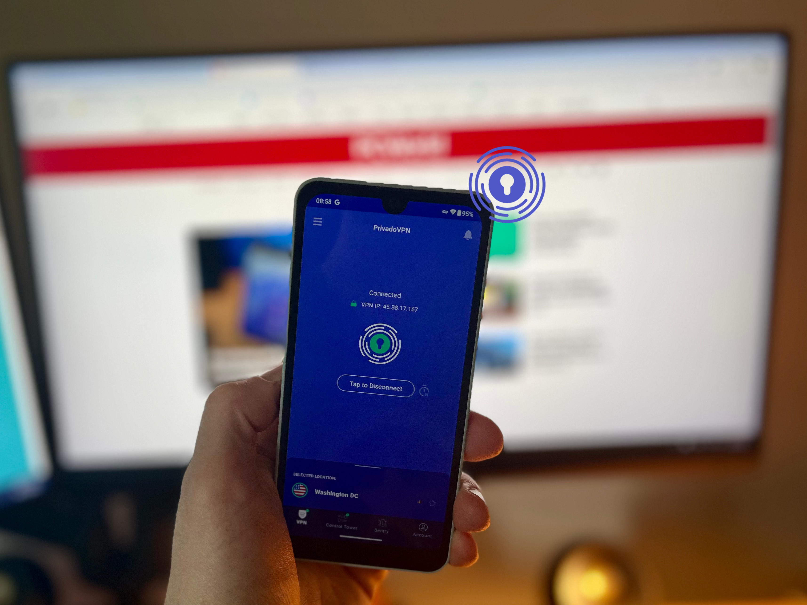 PrivadoVPN - Best free VPN for Android runner-up