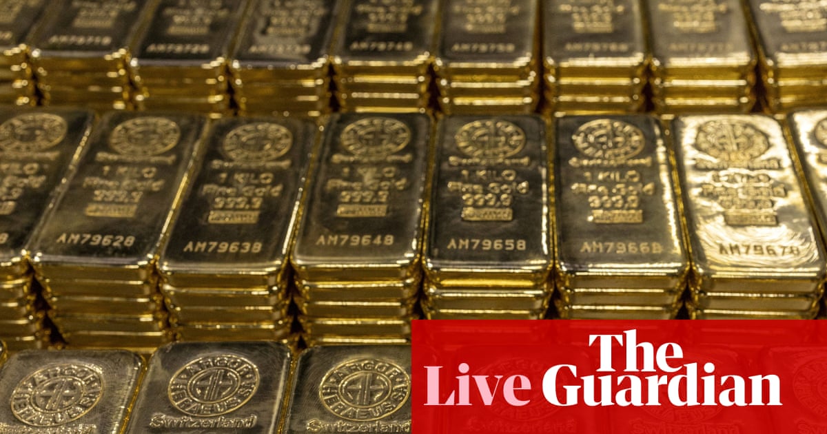 Gold futures rise to new high after reports Trump has imposed tariffs on one-kilo bars – as it happened | Business