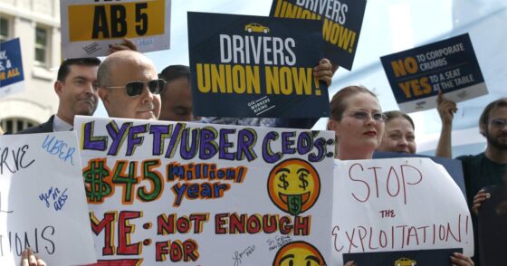 Newsom, California lawmakers strike deal that would allow Uber, Lyft drivers to unionize
