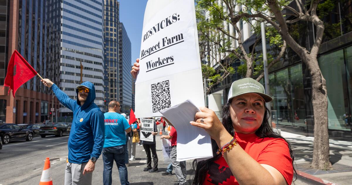 Resnicks' Wonderful shutters farm the UFW sought to unionize