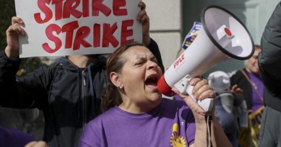 The share of Californians represented by unions holds somewhat steady as nationwide numbers continue decline