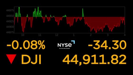 Wall Street ends on muted note with eyes on Trump-Zelenskiy meeting