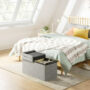 Walmart is selling a 'cute'  storage ottoman for , and it's 'surprisingly roomy'