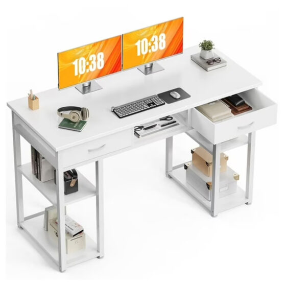 Walmart is selling a computer desk for  right now, and shoppers say it's 'very spacious'