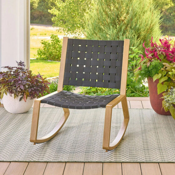 Walmart's bestselling  patio rocking chair is on sale for , and buyers say it looks 'like West Elm'