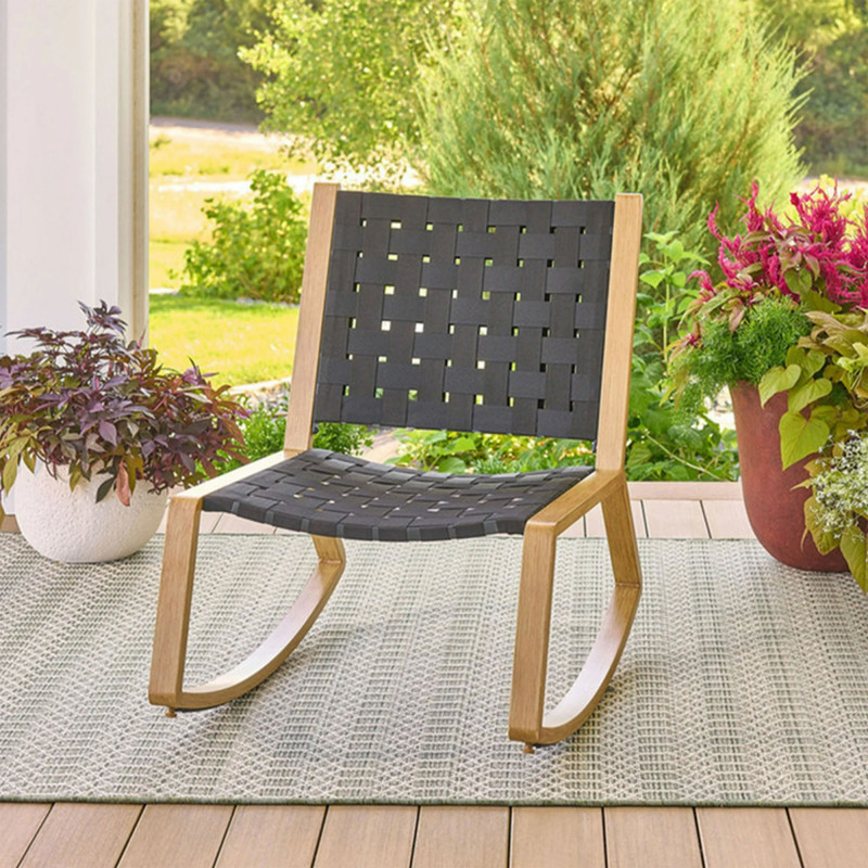 Walmart's bestselling $97 patio rocking chair is on sale for $47, and buyers say it looks 'like West Elm'