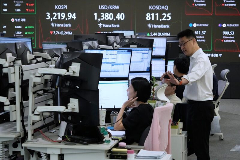 World shares are mixed as Tokyo’s Nikkei jumps nearly 2% on tariff news