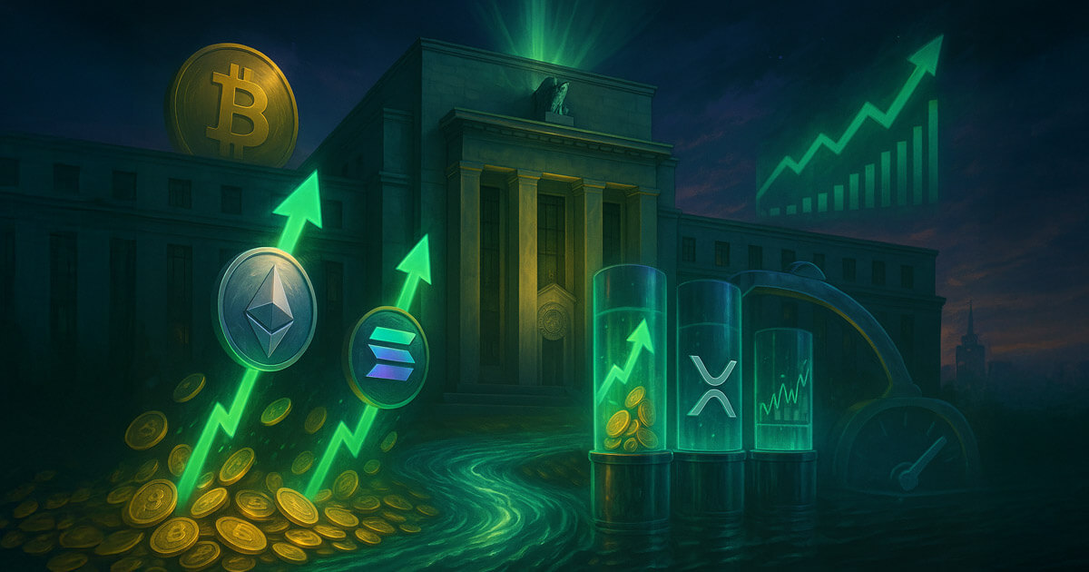 Bitcoin leads as Fed rate cut drives $1.9 billion into crypto funds