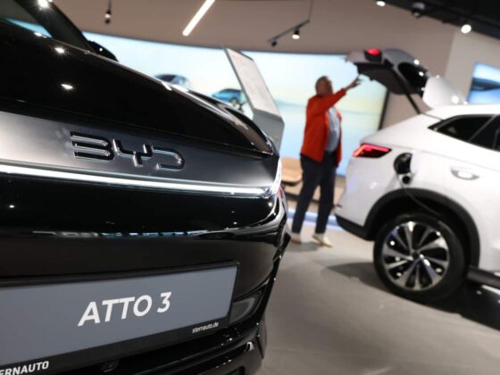 BYD’s shares sharply lower after China EV maker’s earnings miss