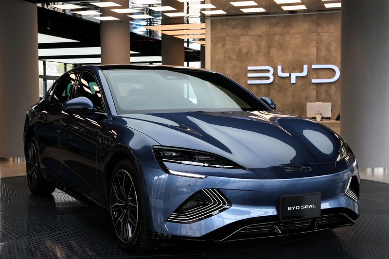 BYD's shares slide after steep fall in quarterly profit