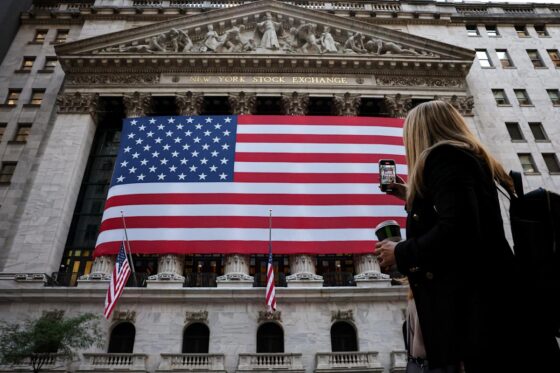 Nasdaq notches 5th straight record, Dow tumbles as Wall Street gears up for Fed week