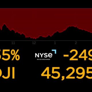 Wall Street ends lower as ruling on Trump tariffs raises concerns
