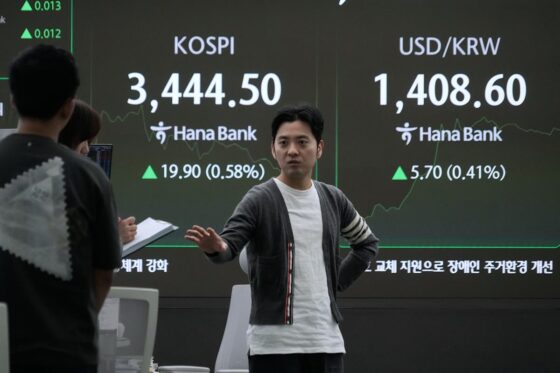 World shares are mixed as a US government shutdown adds to uncertainty